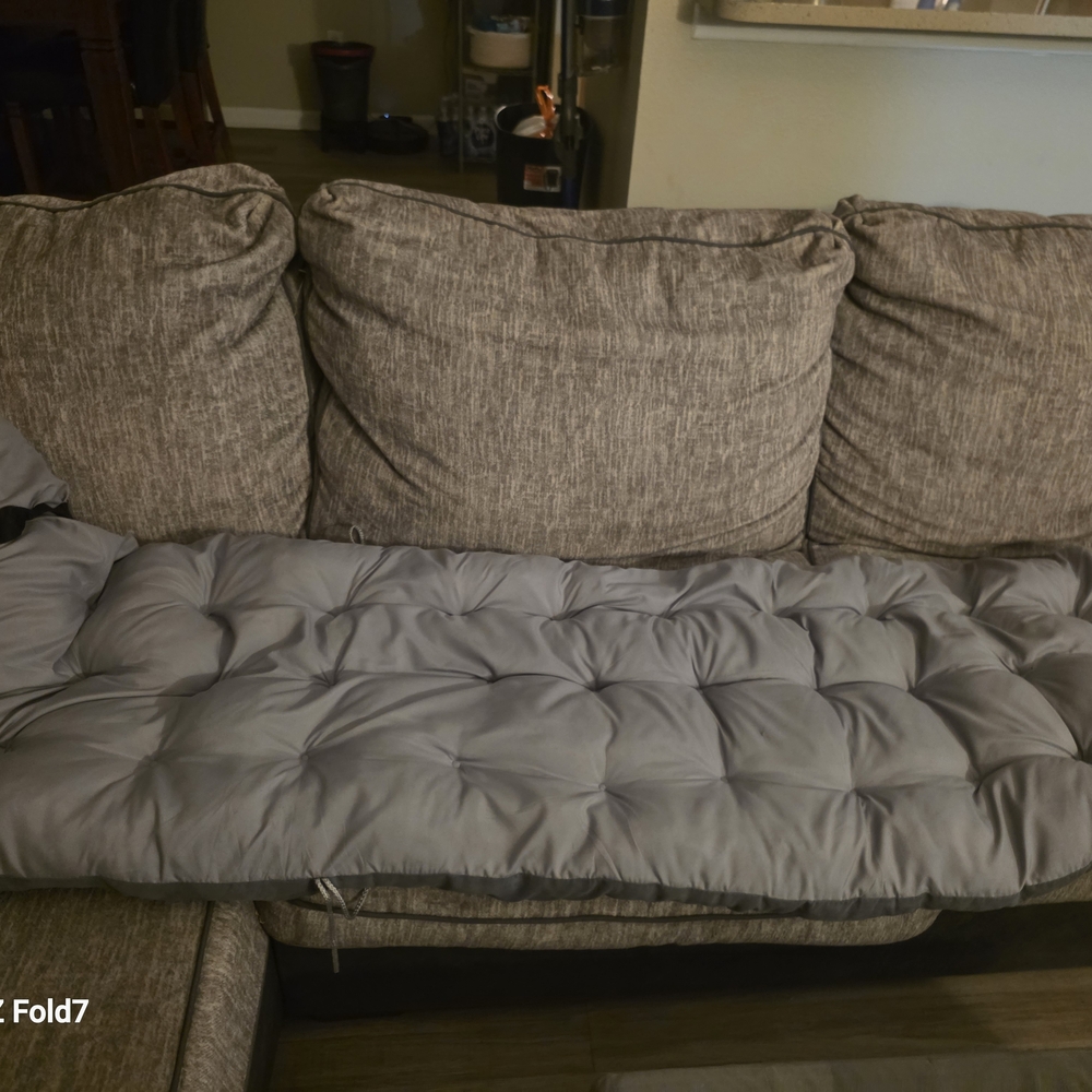 Elegant Gray Tufted Furniture Cover